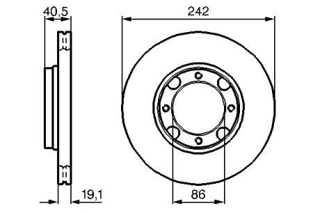 Тормозной диск BOSCH 0986478674