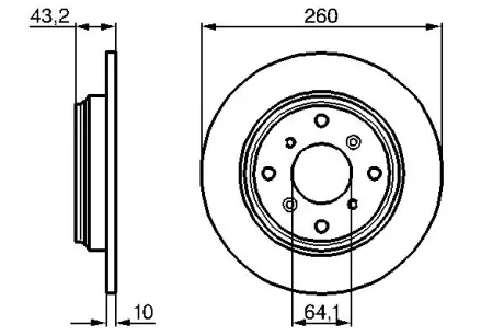 Тормозной диск BOSCH 0986478680