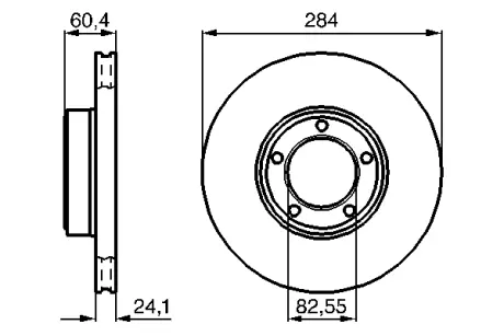 Тормозной диск BOSCH 0986478686