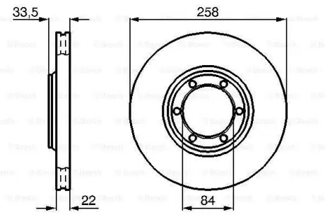 Тормозной диск BOSCH 0986478706