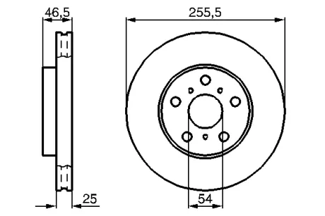 Тормозной диск BOSCH 0986478724