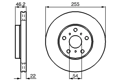 Тормозной диск BOSCH 0986478725