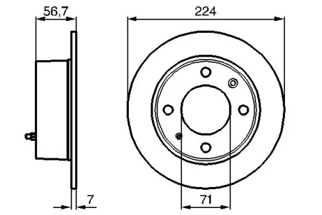 Тормозной диск BOSCH 0986478749