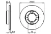 Тормозной диск BOSCH 0986478755 (фото 1)