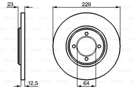 Тормозной диск BOSCH 0986478767