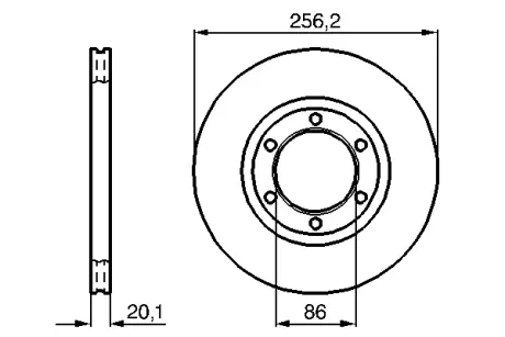 Тормозной диск BOSCH 0986478802