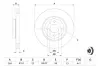 Диск гальмівний ALFA ROMEO/CITROEN/FIAT/LANCIA/PEUGEOT \'\'F BOSCH 0986478810 (фото 5)