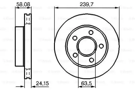 Тормозной диск BOSCH 0986478828