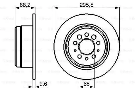 Тормозной диск BOSCH 0986478850