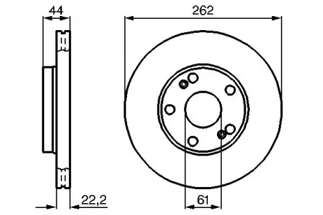 Тормозной диск BOSCH 0986478864