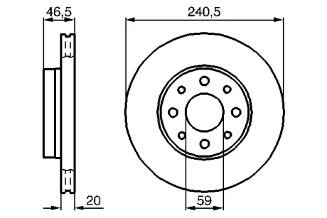 Тормозной диск BOSCH 0986478878