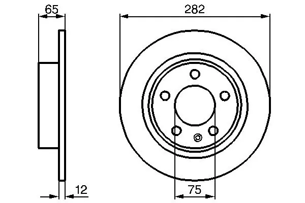 Тормозной диск BOSCH 0986478891 (фото 1)