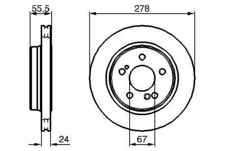 Тормозной диск BOSCH 0986479133