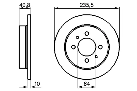Тормозной диск BOSCH 0986479237