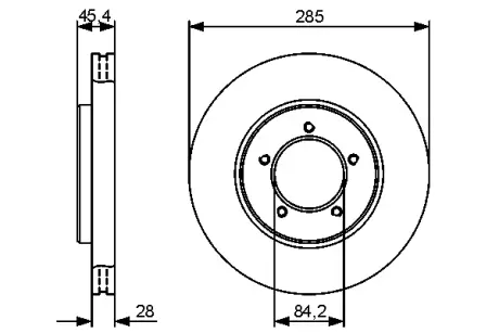 Тормозной диск BOSCH 0986479427