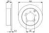 Тормозной диск BOSCH 0986479512 (фото 1)