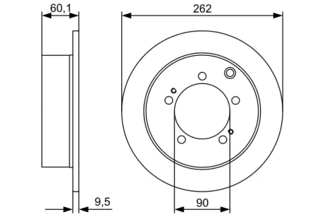 Тормозной диск BOSCH 0986479512