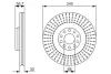 Тормозной диск BOSCH 0986479589 (фото 1)