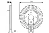 Тормозной диск BOSCH 0986479616 (фото 1)