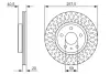 Тормозной диск BOSCH 0986479647 (фото 1)
