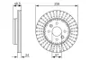 Тормозной диск BOSCH 0986479676 (фото 1)