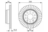 Тормозной диск BOSCH 0986479689 (фото 1)