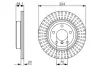 Тормозной диск BOSCH 0986479731 (фото 1)