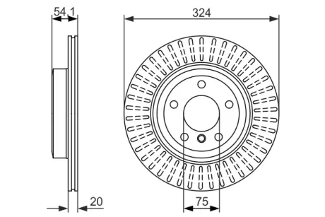 Тормозной диск BOSCH 0986479731