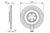 Тормозной диск BOSCH 0986479756 (фото 1)