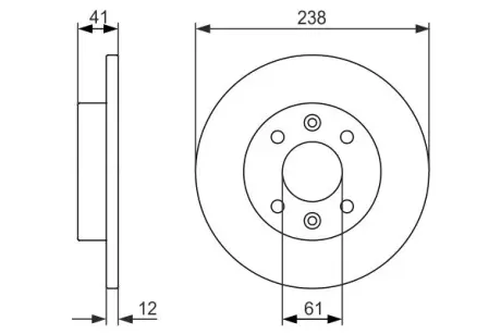Тормозной диск BOSCH 0986479831