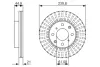 Тормозной диск BOSCH 0986479832 (фото 1)