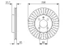 Тормозной диск BOSCH 0986479853 (фото 1)