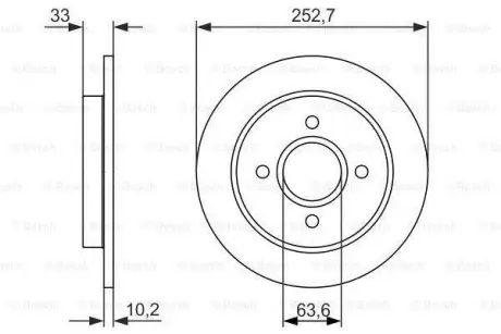 Тормозной диск BOSCH 0986479859