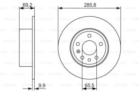 Тормозной диск BOSCH 0986479866