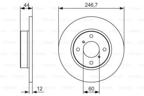 Тормозной диск BOSCH 0986479901