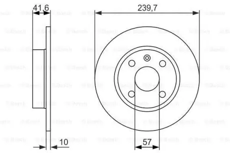 Тормозной диск BOSCH 0986479903