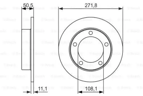 Тормозной диск BOSCH 0986479904