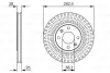 Тормозной диск BOSCH 0986479908 (фото 1)