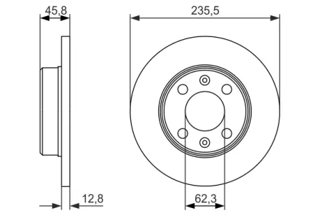 Тормозной диск BOSCH 0986479913