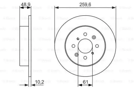Тормозной диск BOSCH 0986479928