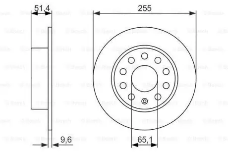 Тормозной диск BOSCH 0986479941