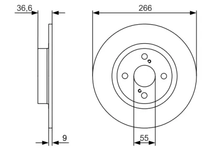Тормозной диск BOSCH 0986479977