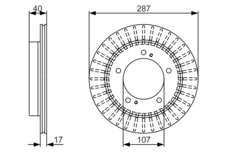 Тормозной диск BOSCH 0986479A32