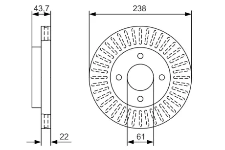 Тормозной диск BOSCH 0986479A87
