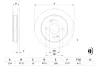 Тормозной диск BOSCH 0986479B95 (фото 5)