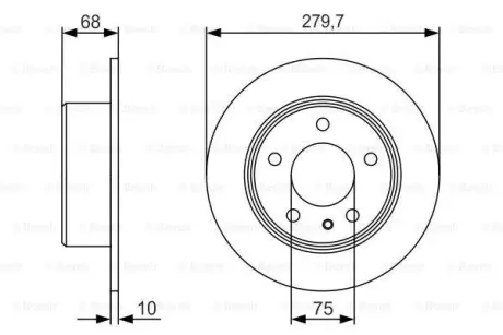 Тормозной диск BOSCH 0986479R01