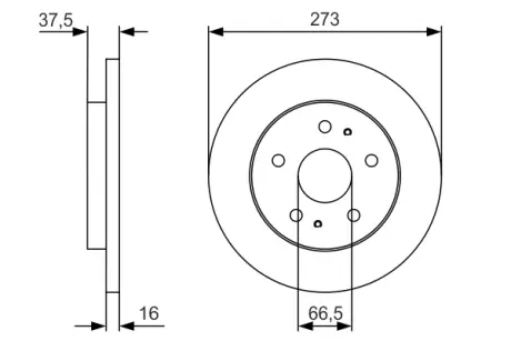 Тормозной диск BOSCH 0986479R02