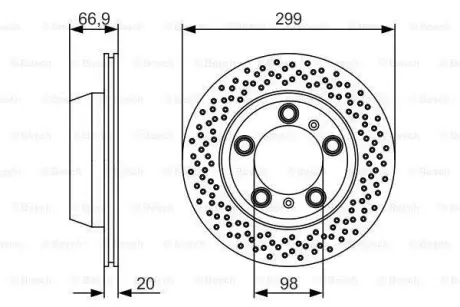 Тормозной диск BOSCH 0986479R11