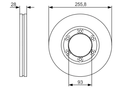 Тормозной диск BOSCH 0986479R37