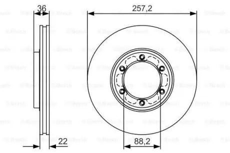 Тормозной диск BOSCH 0986479R42